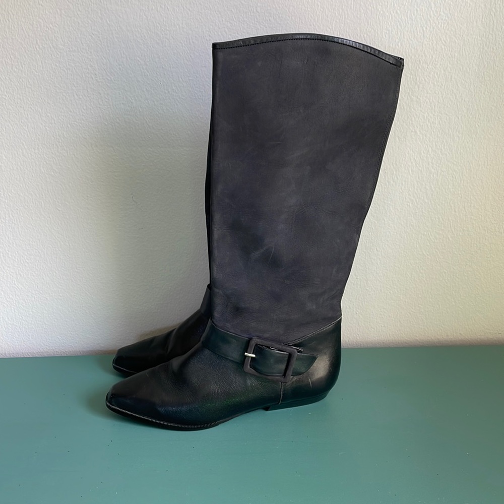 CHARISMA leather suede boots Made in Greece